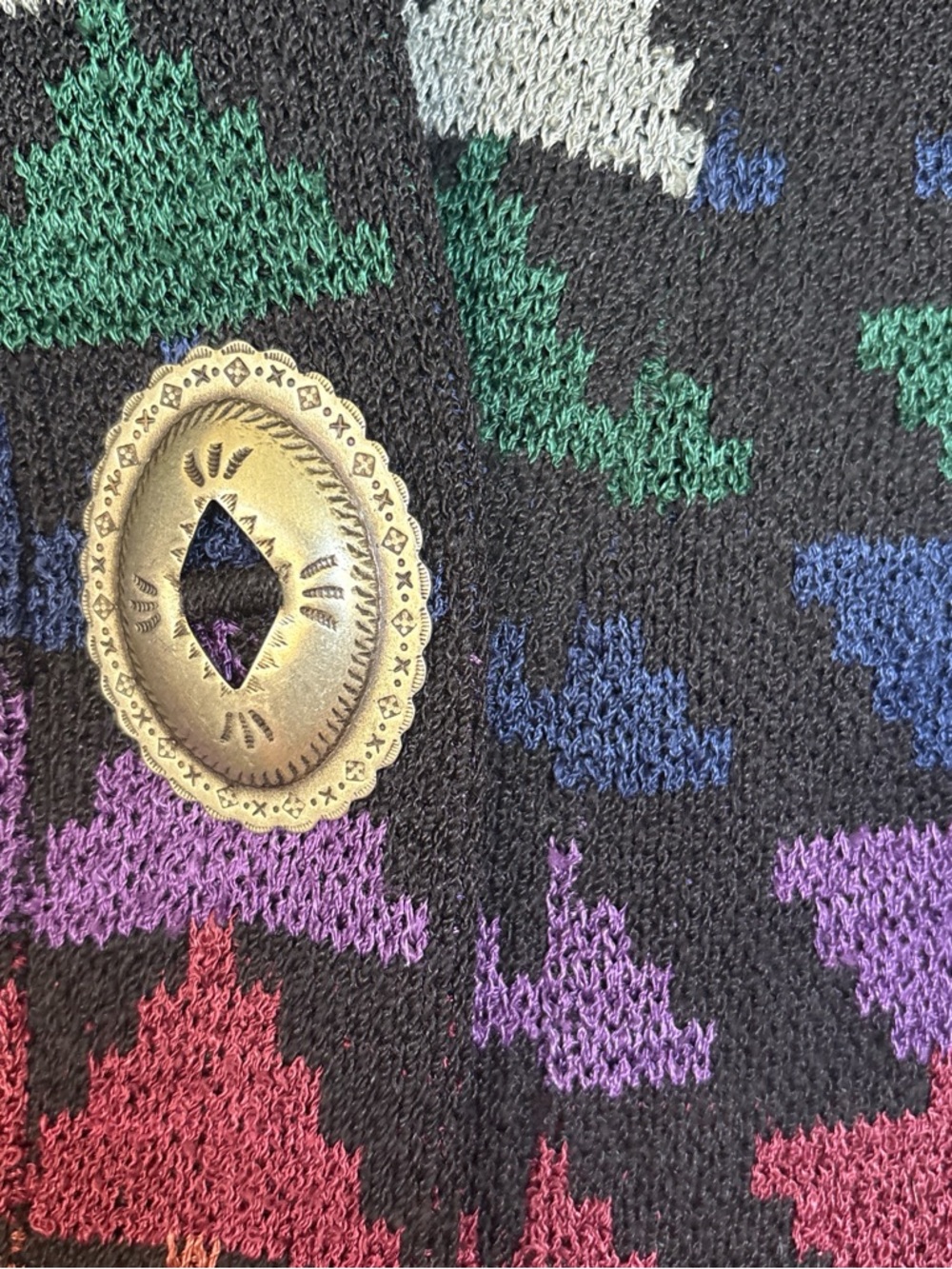 Vintage French rags duster cardigan - Picture 2 of 5